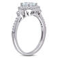Gemstones Classics&#8482; 10kt. White Gold Cushion Cut Aquamarine Ring - image 3