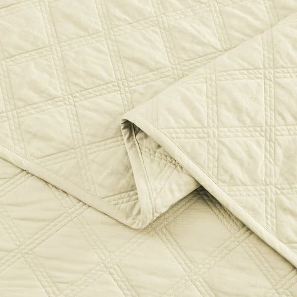 EnvioHome 100% Cotton Solid Quilt Twin Size Bedding Set