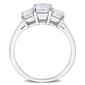 Sterling Silver 2 1/5ctw. White Moissanite Engagement Ring - image 2