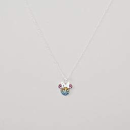Disney Rhodium Plated Minnie Mouse Pendant Necklace