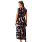 Womens Calvin Klein Sleeveless Boat Neck Blur Floral Midi Dress - image 2