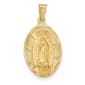 Gold Classics&#40;tm&#41; Gold Lady of Guadalupe Oval Pendant - image 1