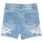 Girls (7-14) YMI® Basic 5 Pocket Denim Shorts w/ Lace Trim - image 2