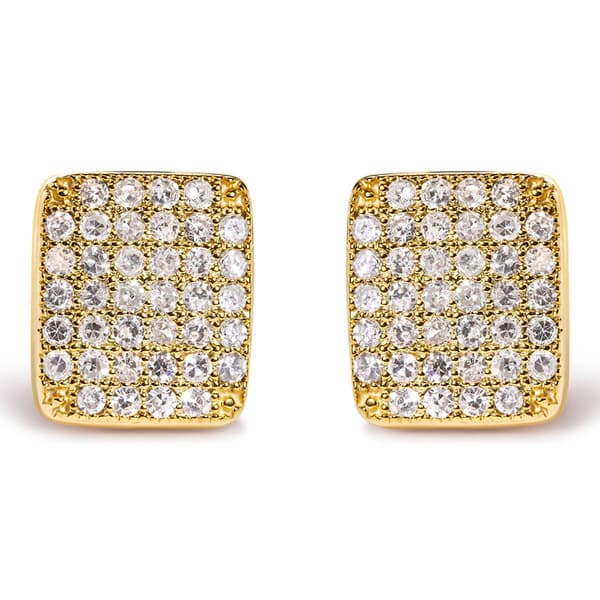 Haus of Brilliance 14kt. Gold 1/2ctw. Diamond Cluster Earrings