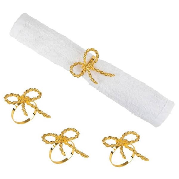 Ribbon Napkin Ring Set Of 4