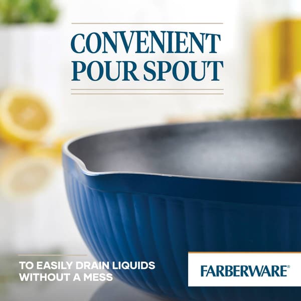 Farberware Style 3qt. Nonstick Cookware Saucepan w/ Straining Lid