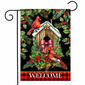 Briarwood Lane Holiday Birdhouse Garden Flag - image 1