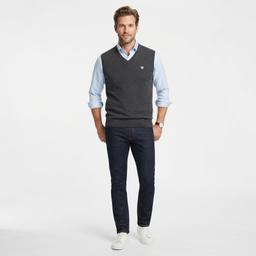 Mens Chaps Fine Gauge Sweater Vest