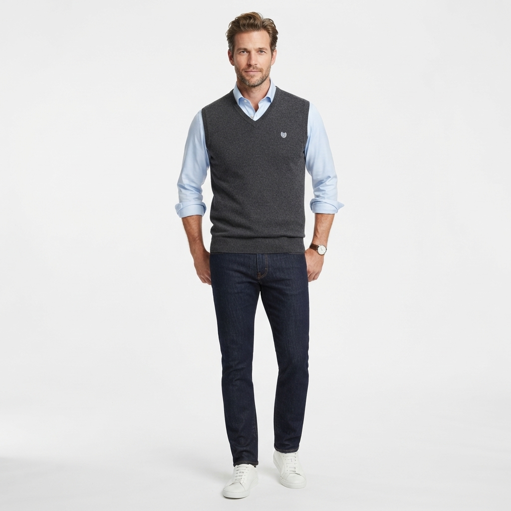 Mens Chaps Fine Gauge Sweater Vest
