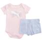 Baby Girl &#40;NB-9M&#41; Puma&#174; Short Sleeve Bodysuit & Shorts Set - image 2