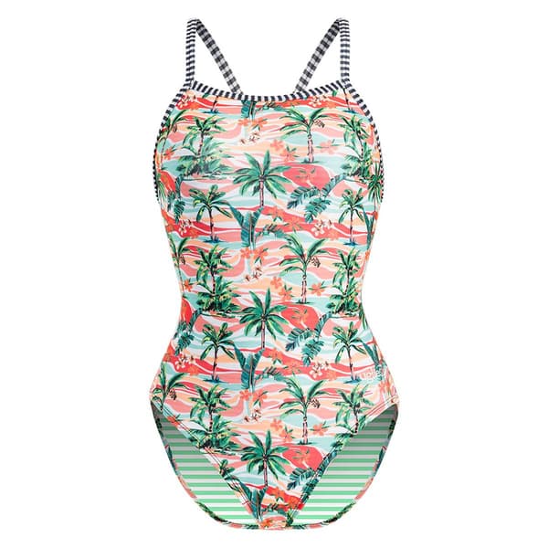 Womens Dolfin® Uglies V-2 Back Aloha One Piece Swimsuit