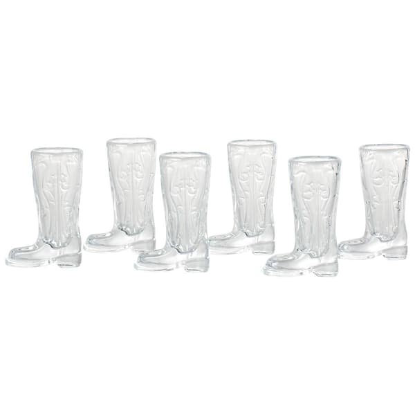 Home Essentials Boot Clear Shot Glasses - Set of 6 - image 
