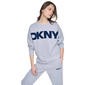 Womens DKNY Sport Long Sleeve Exploded Logo Fleece Sweatshirt - image 5