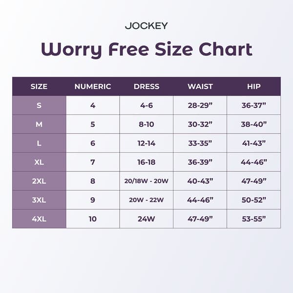 Womens Jockey&#174; Worry Free Brief Panties - 2580