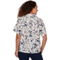 Womens Emaline Summer In The City Tie Neck Floral Blouse - image 2