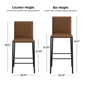 HH2 Home Bronte Upholstered Adjustable Height Stool - image 6
