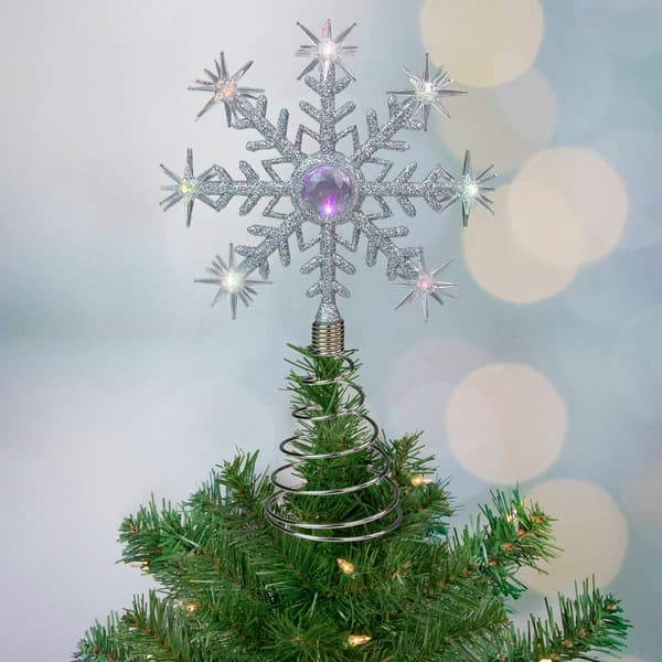 Northlight Seasonal 11in. LED Snowflake Christmas Tree Topper