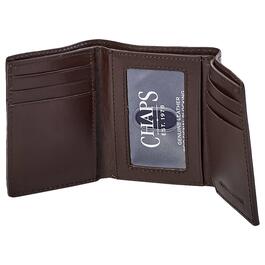 Mens Chaps Trifold Wallet - Brown