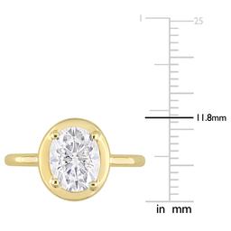 Gemstone Classics™ 10kt. Gold 2ctw. Moissanite Engagement Ring