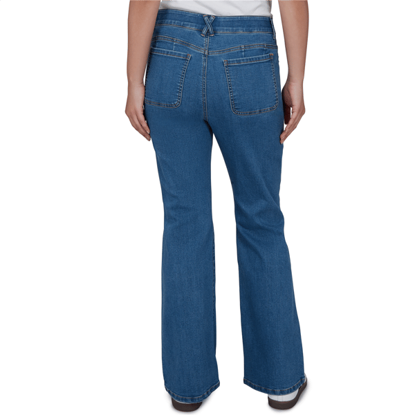 Petite Ruby Rd. Key Items Stretch Denim Kick Flare Jeans