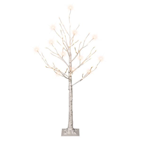 Puleo International 4ft. Pre-Lit Artificial Christmas Twig Tree - image 