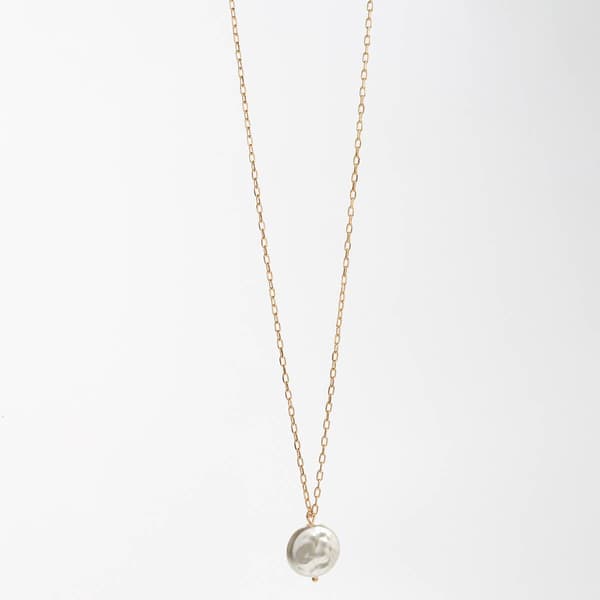Design Collection Gold-Tone Glass/Pearl Necklace - image 