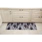 J&V Textiles Cloud Comfort Leaf Print Grid Kitchen Mat - image 2