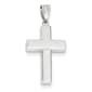 Gold Classics&#40;tm&#41; White Gold Polished Hollow Cross - image 1