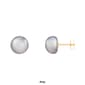 Splendid Pearls 14kt. Gold 9mm Freshwater Pearl Stud Earrings - image 5