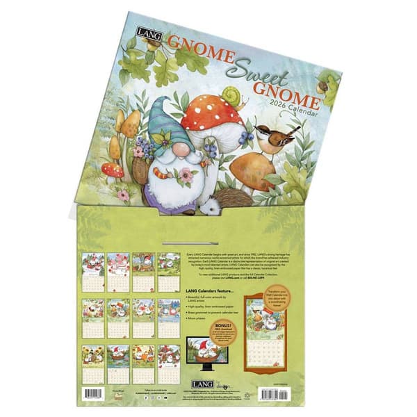 Lang&#174; 2026 Gnome Sweet Gnome Wall Calendar