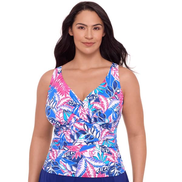 Plus Size American Beach Into The Jungle Off The Shoulder Tankini - image 