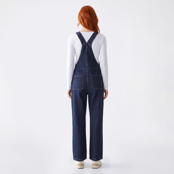 Juniors Celebrity Pink Overall High Rise Relaxed Fit Jeans