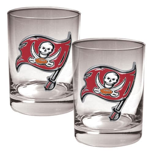 NFL Tampa Bay Buccaneers 14oz. Rocks Glass Set