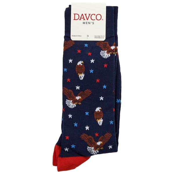 Mens Davco&#174; American Eagle Novelty Crew Socks