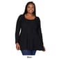 Plus Size 24/7 Comfort Apparel Long Sleeve Shimmery Tunic Top - image 6