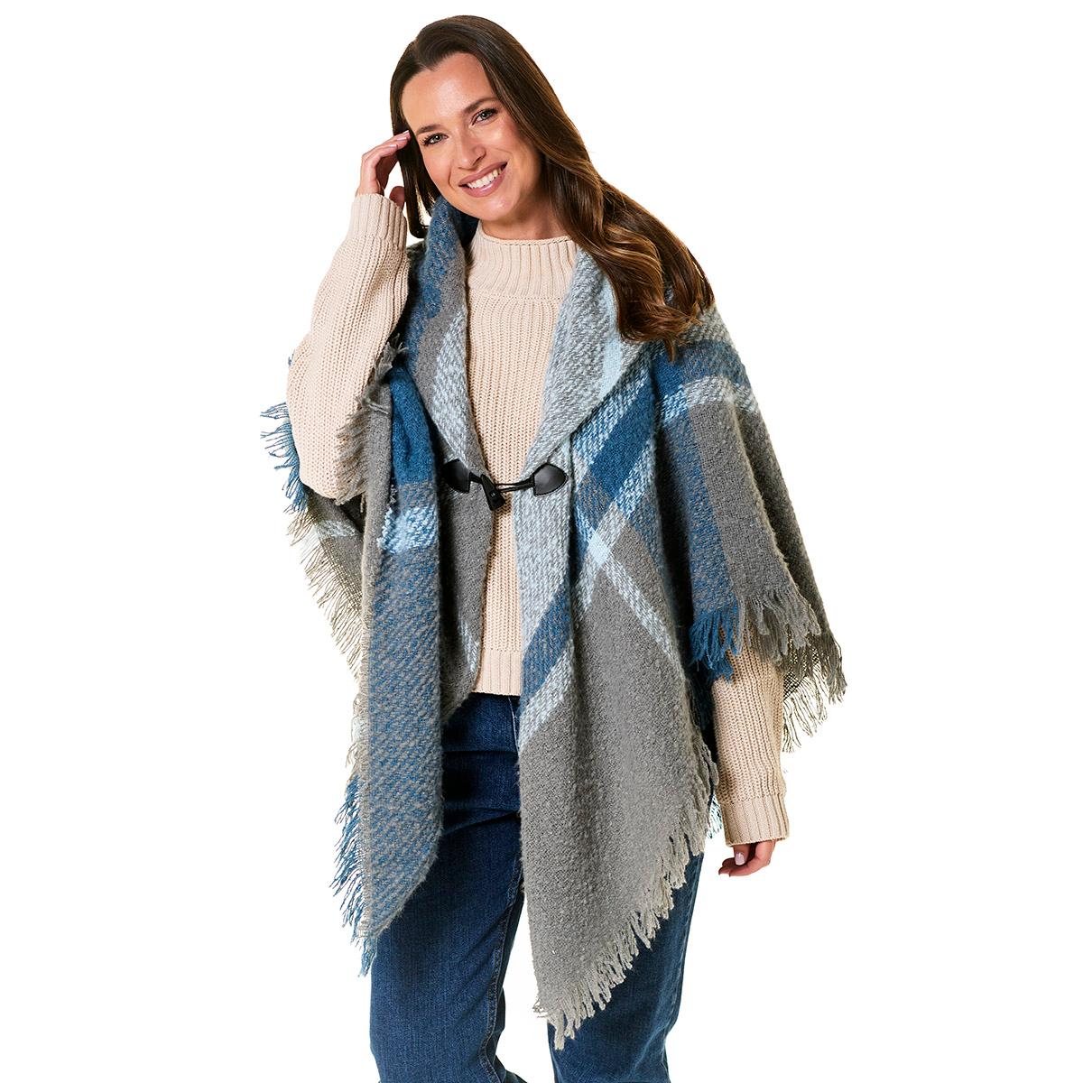 Womens Altare Plaid Capes