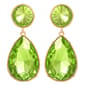 Jessica Simpson Green Stone Teardrop Dangle Earrings - image 2