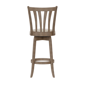 HH2 Home Savana Grey Wood Swivel Bar Height Stool - image 5