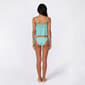 Juniors Mykonos Blue 2pc Tie Front Tankini with Charm - image 2