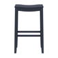 HH2 Home Fiddler Navy Backless Bar Height Stool with Saddle Seat - image 3