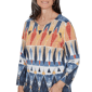 Womens Alfred Dunner Tuscany Diamond Geometric Blouse - image 5
