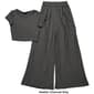 Juniors YMI&#174; Velocity 2pc. Classic Tee & Wide Leg Pants Set - image 4