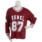 Juniors Plus Jolie & Joy Oversized 87 Sport Jersey Inspired Top - image 1