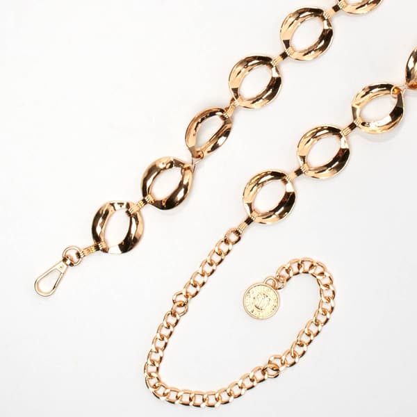 Womens Steve Madden Ring Chain Belt - image 