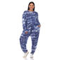 Plus Size White Mark 2pc. Tie Dye Pajama Set - image 1