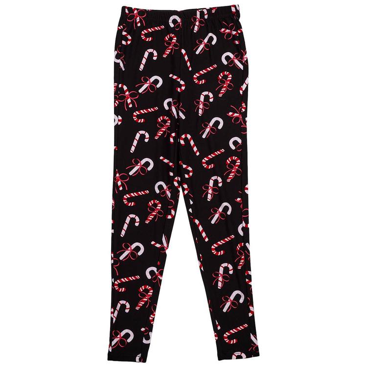 Girls (7-16) Jolie & Joy Candy Cane Leggings