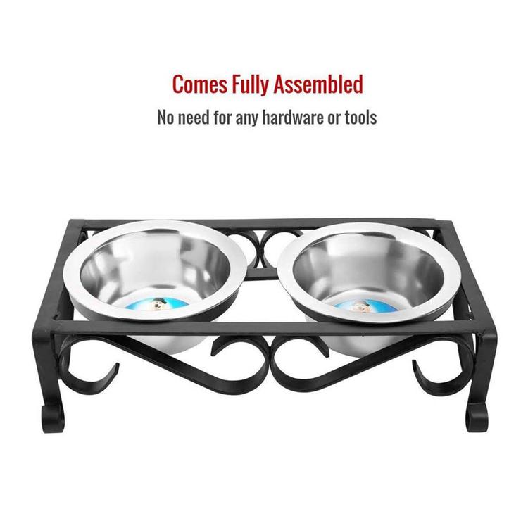 Indipets Wrought Iron Elevated Feeder