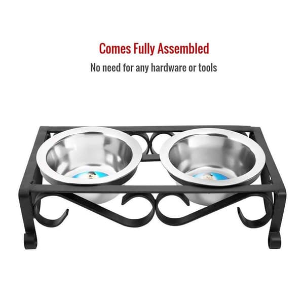Indipets Wrought Iron Elevated Feeder