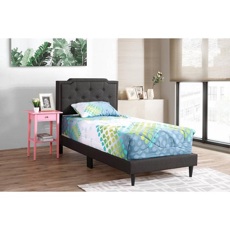 Passion Furniture Deb Adjustable Panel Bed Frame - Twin