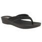 Womens Capelli New York Glitter Mesh Wedge Flip Flop Sandals - image 1